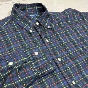 Ralph Lauren Blake Plaid‎ Button Down Shirt Long Sleeve Mens Large Cotton